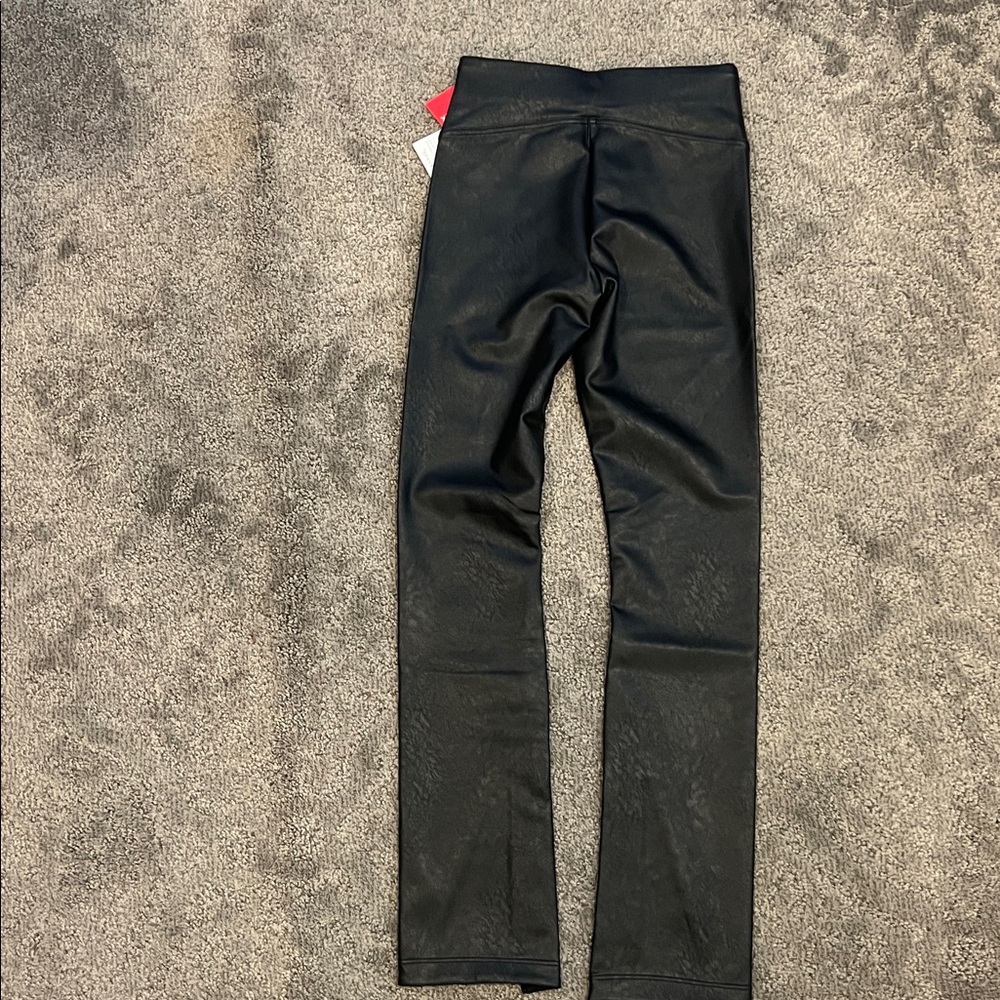 SPANX Leather-Like Front Slit Leggings Sz S NWT - Picture 5 of 6